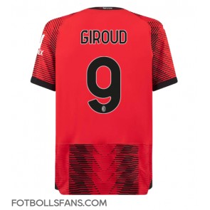 AC Milan Olivier Giroud #9 Replika Hemmatröja 2023-24 Kortärmad